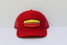Load image into Gallery viewer, Innova - Striped Bar Patch Snapback Mesh Hat
